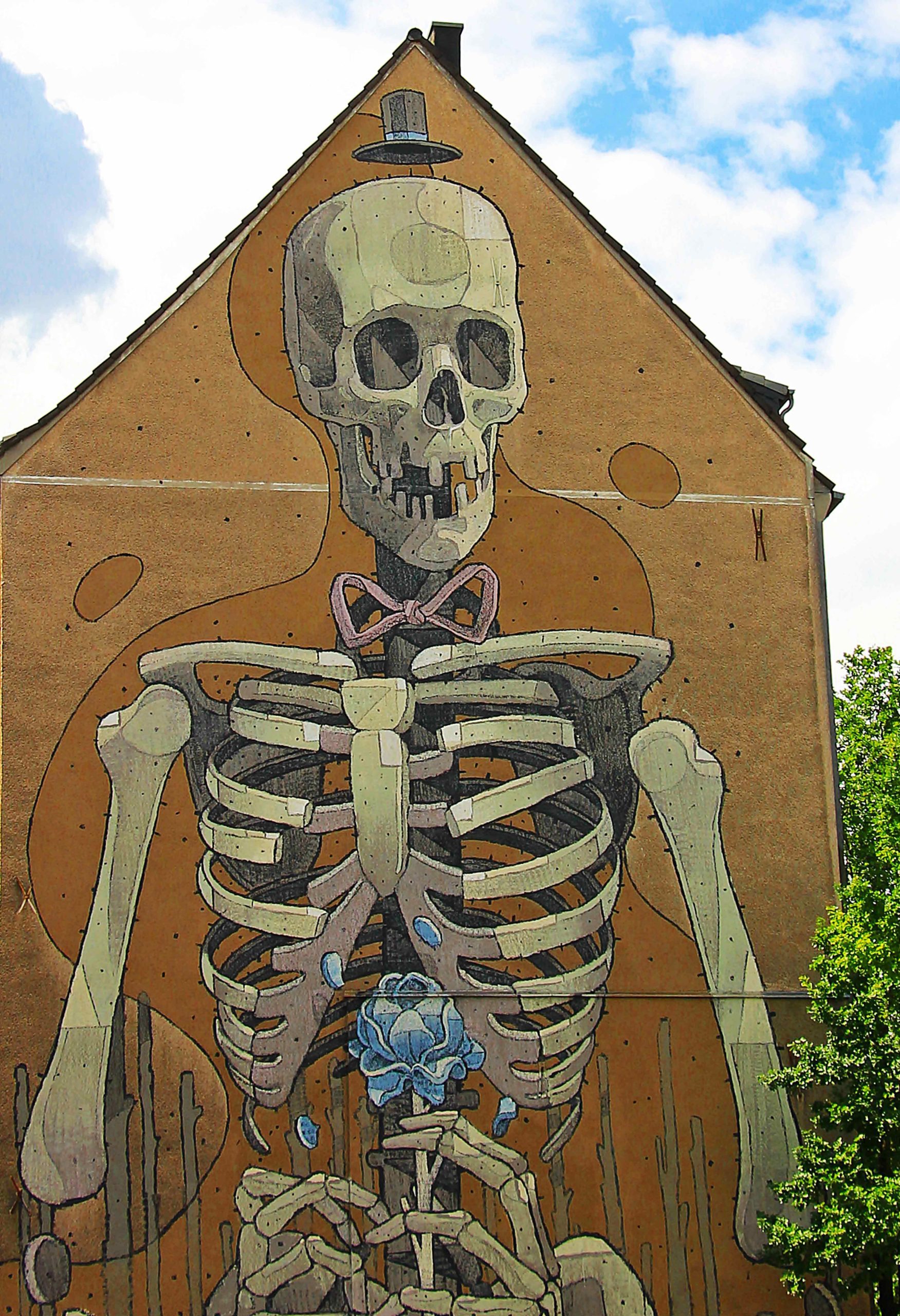 fresque murale à Bruges