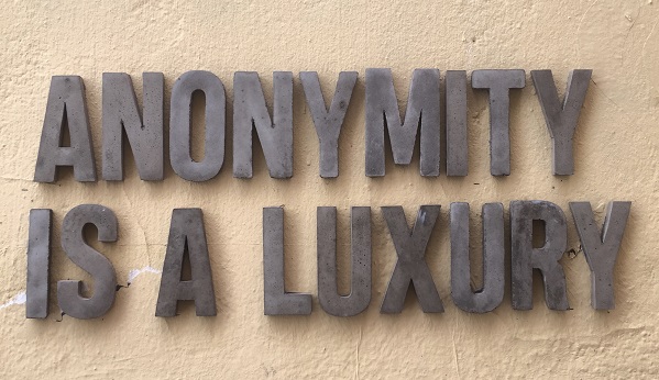 Anonymity is a luxury Street art Lyon